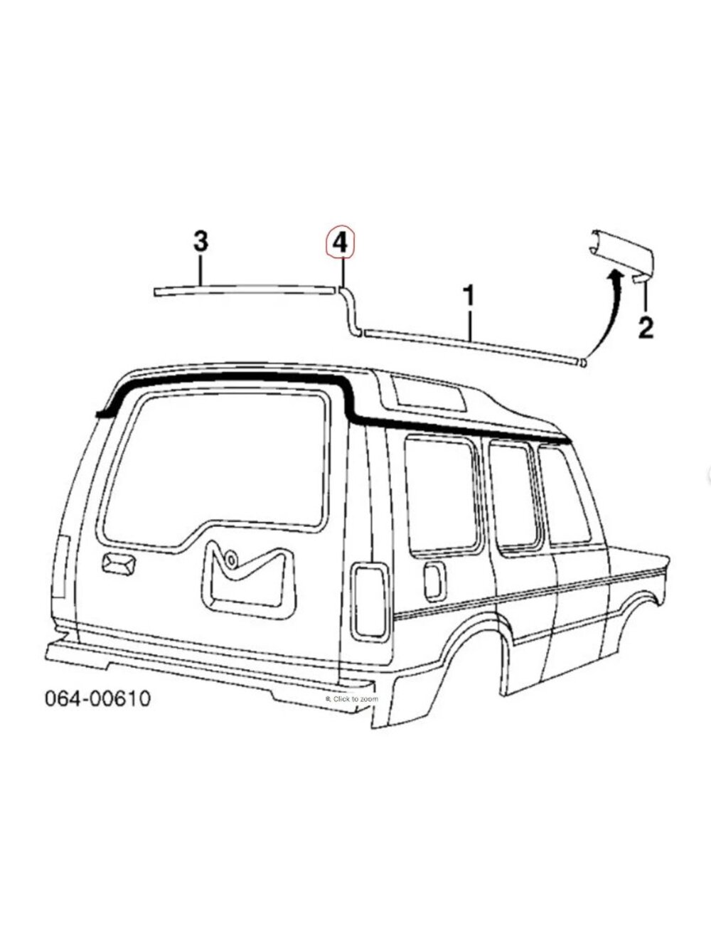 NEW Land Rover Discovery 2 Rear Gutter Drip Rail Finishers | Left & Right Set - Picture 3 of 4
